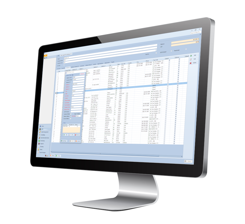 CRM in monitor CRM in monitor