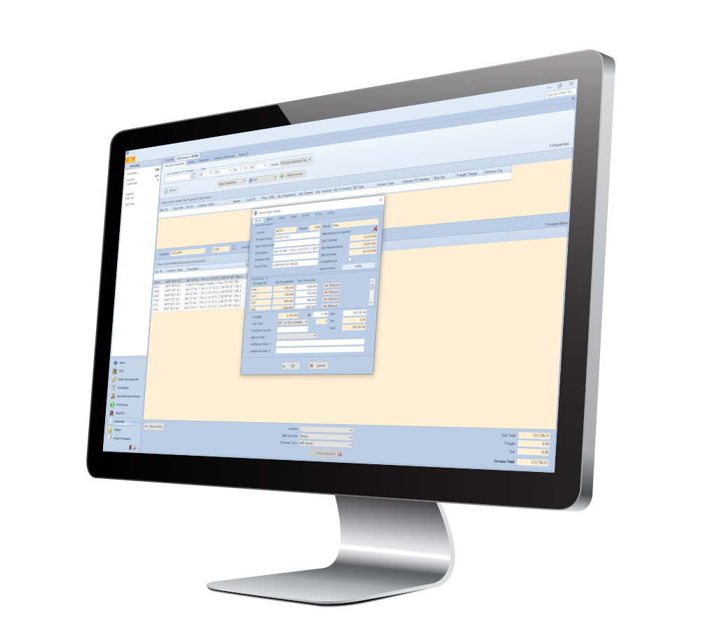 Invoicing in monitor Invoicing in monitor